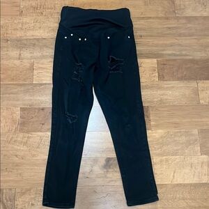 Stylish Black Women's Maternity Jeans